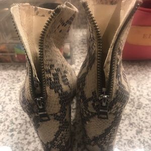 Steve Madden snake skin boots